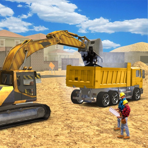 Road Construction Crane Simulator 3D Icon