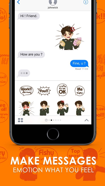 Soldier happy Stickers for iMessage