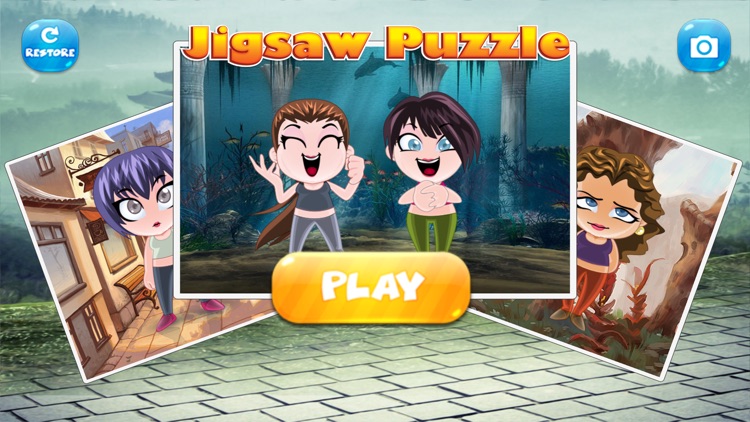 cute little girls puzzle jigsaw games
