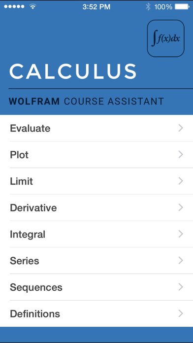 Screenshot #1 pour Wolfram Calculus Course Assistant