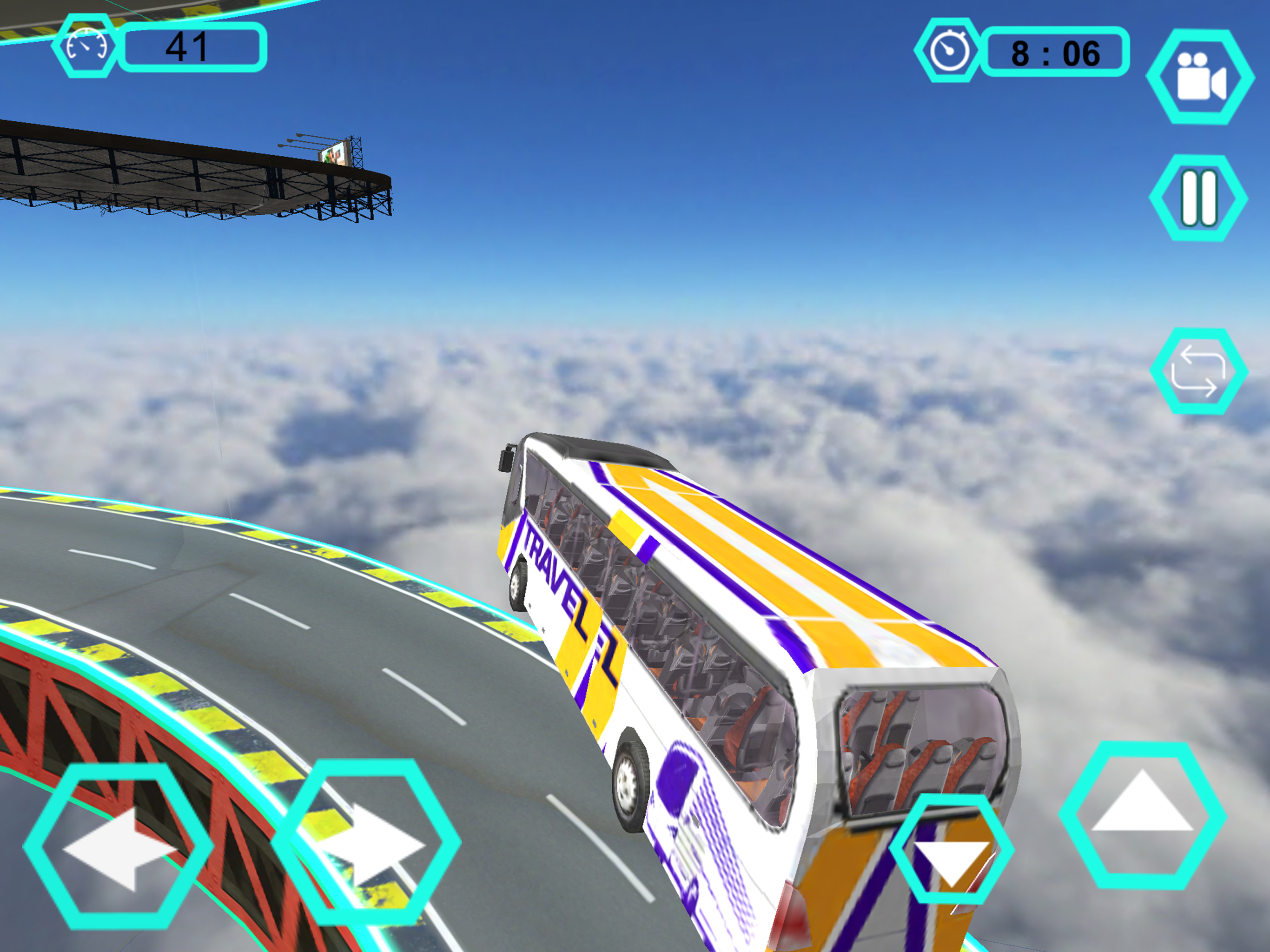 Dangerous Driving On Sky