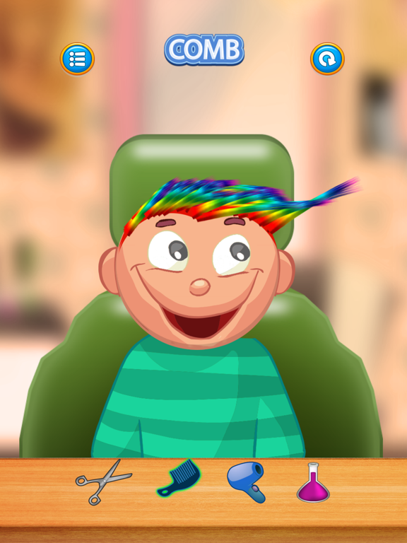 Screenshot #5 pour Jeu d'enfant / coupe de cheveux arc-en-ciel