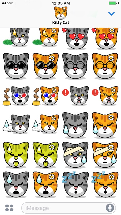 Kitty Cat Stickers - Feline Emoji Meme