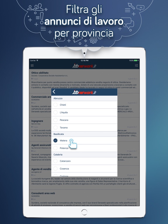 Screenshot #6 pour Annunci di lavoro JobNetwork