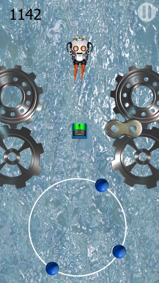 #5. The super robot fall in to gravity pit game free! (iOS) Podle: Alongkorn Wongvisate
