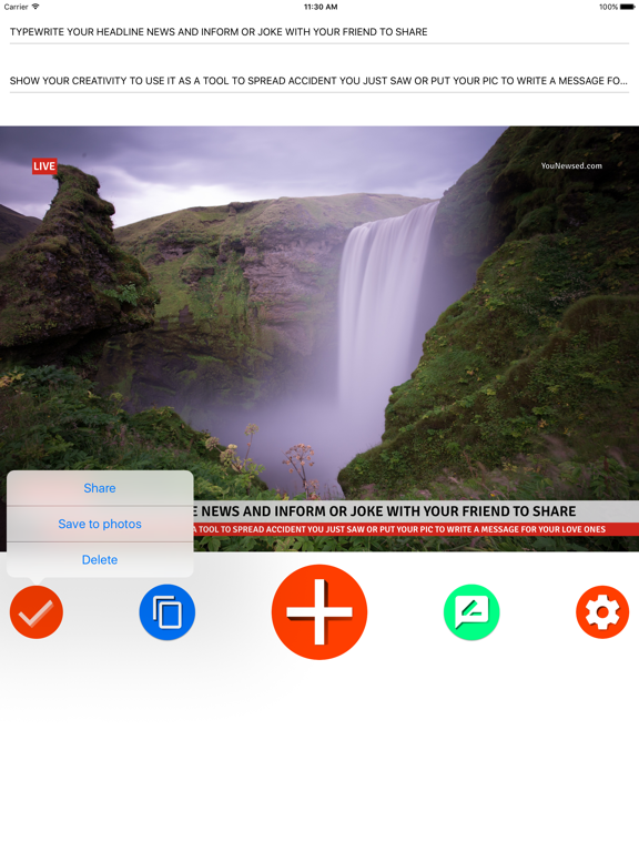 Screenshot #6 pour YouNewsed - Write Your Own Headline News Meme