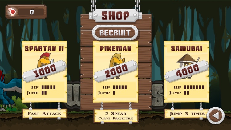 Dinosaur VS Warriors - Chibi Runner At Jurassic screenshot-3