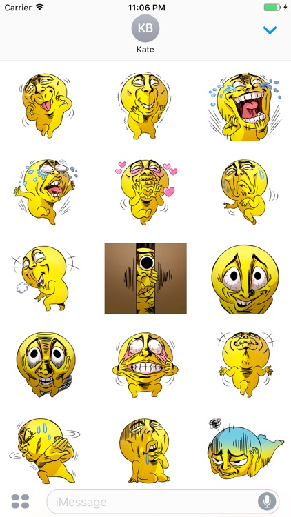 Mr.Powwaw Emoticon Stickers 5