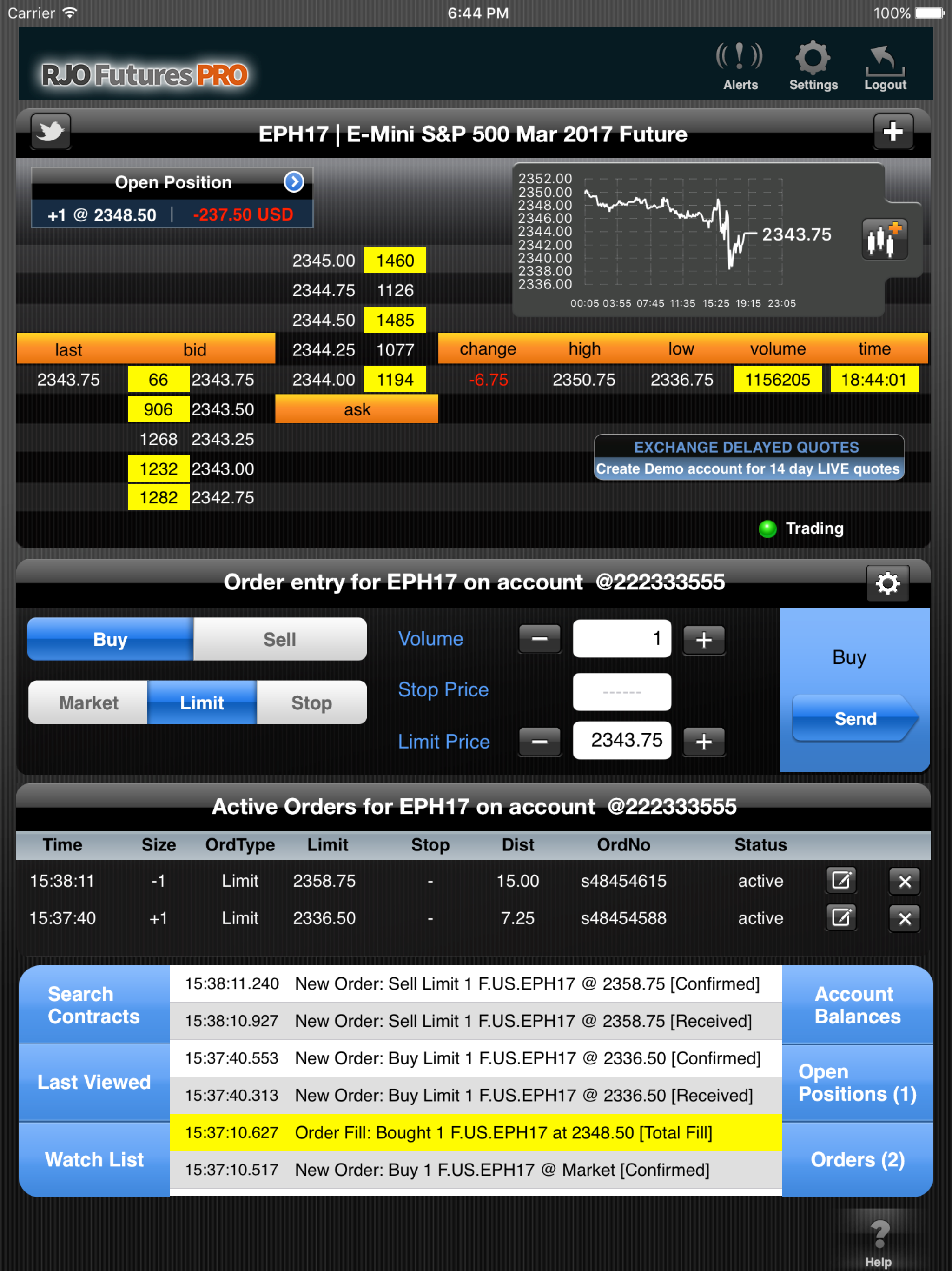 RJO Futures PRO Mobile