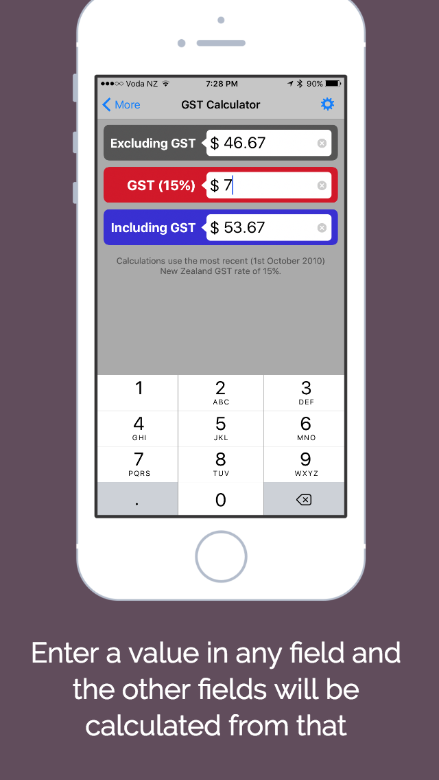 GST Kiwi - New Zealand Goods and Services Tax Calc