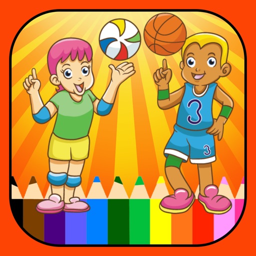 Sport Kids Coloring Pages : Coloring Learning Game