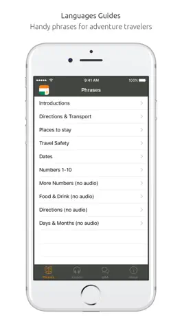 Game screenshot Hindi Language Guide & Audio - World Nomads apk