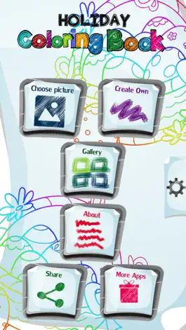 Game screenshot Holiday Coloring Book mod apk