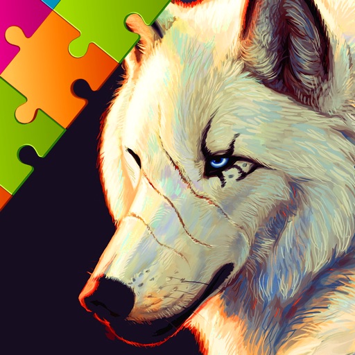 Wolf Jigsaw Puzzles, Drag and Drop Puzzle for Kids icon