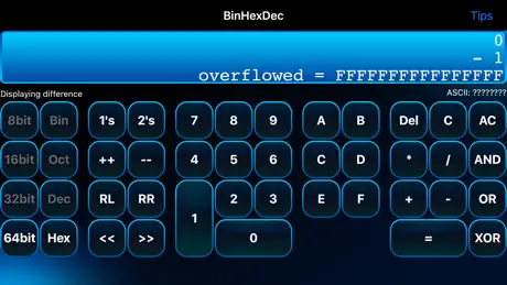 BinHexDec - Programmers Calculator