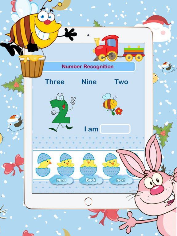 Alphabet Number Recognition Games For Preschoolers iPad screenshot