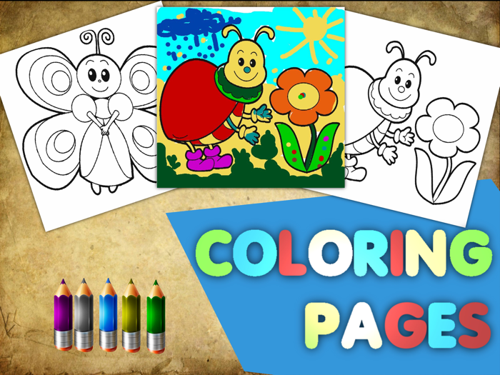 Coloring book for little girls. HD Lite