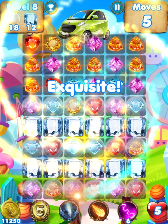 Screenshot #6 pour Car Games Puzzle Match - pop cute gems and jewels