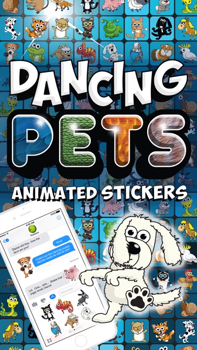 Dancing Pets Animated Stickers Screenshot 1 - AppWisp.com