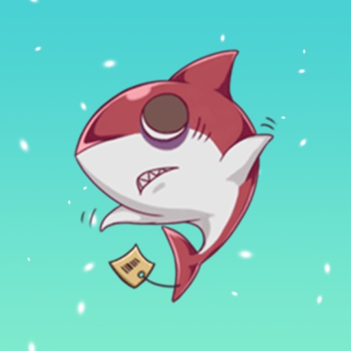 Happy Shark Sticker