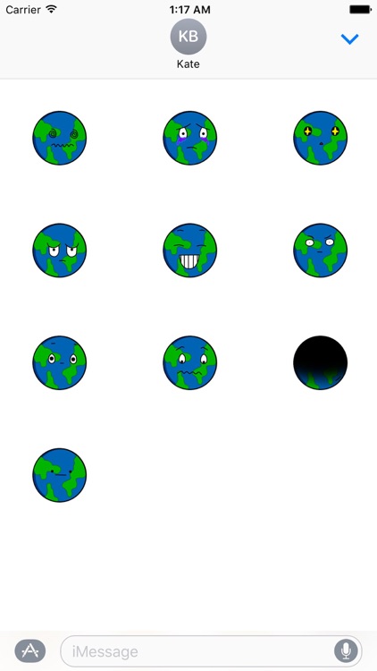 Earth Emoji Sticker