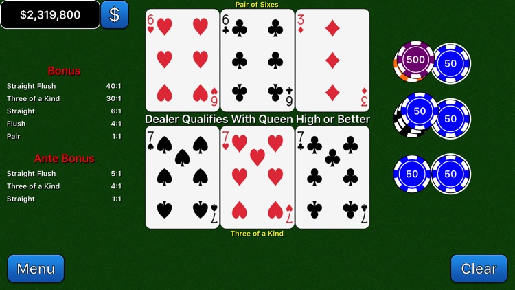 Beat the House 3 Card