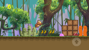 monkey jump & run adventure in banana forest screenshot