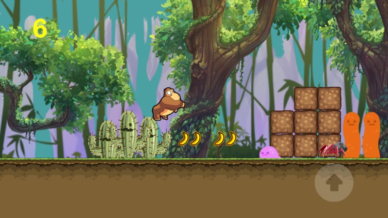 jogo da macaco comer banana na floresta animal screenshot 5