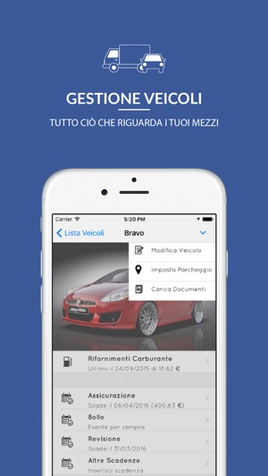 controllo assicurazione veicoli iphone