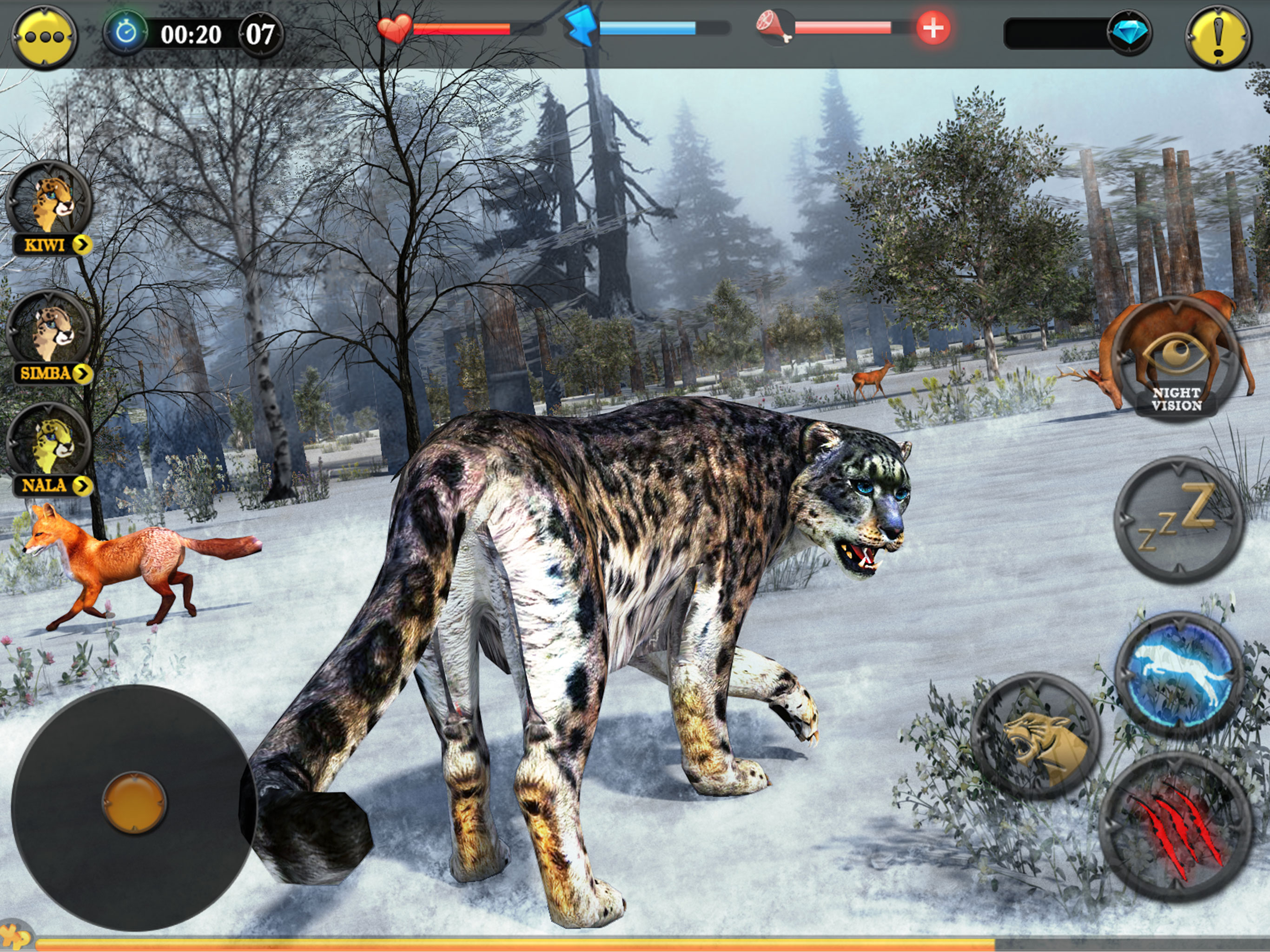 Forest Snow Leopard Sim