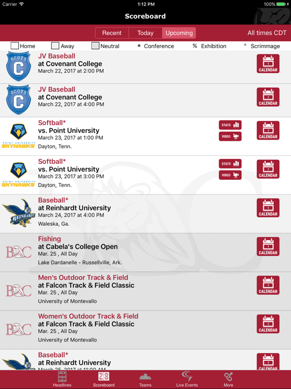 Screenshot #6 pour Bryan College Athletics