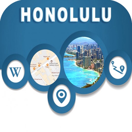 Honolulu Hawaii Offline City Maps Navigation icon