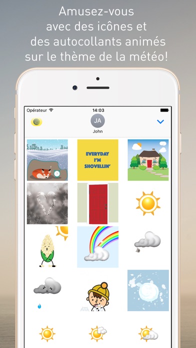 Screenshot #2 pour Les Stickers MétéoMédia pour iMessage