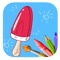 Draw Sweet Ice Cream Coloring Book Game Free