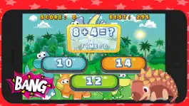 Game screenshot Dinosaur math learning games for kids in 1st grade apk