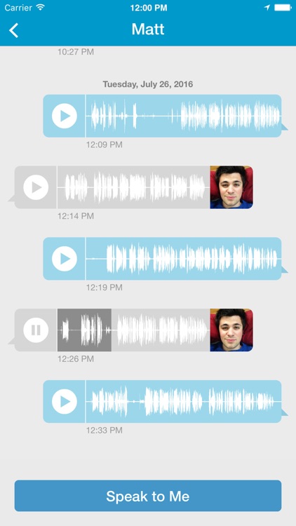 Speak to Me Voice Dating App