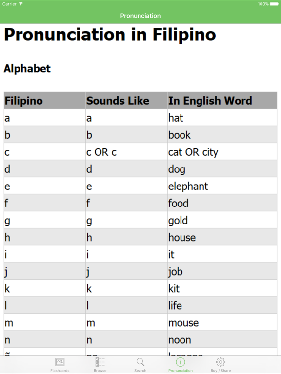 Screenshot #5 pour Filipino Flashcards with Pictures Lite