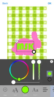 girly monogram wallpapers - cute colorful themes iphone screenshot 2