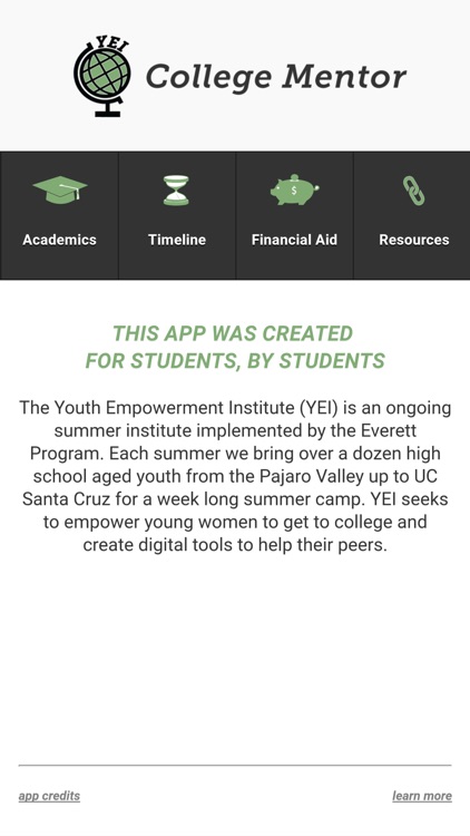 YEI College Mentor 2017