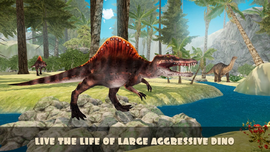 #1. Jurassic Dino Spinosaurus Simulator 3D (iOS) 由: Tayga Games OOO