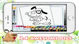 Game screenshot Dog coloring book for kids: play and learn color hack