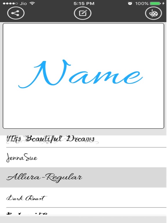 Screenshot #6 pour Finger Art : Make Your Name In Focus N Filter Text