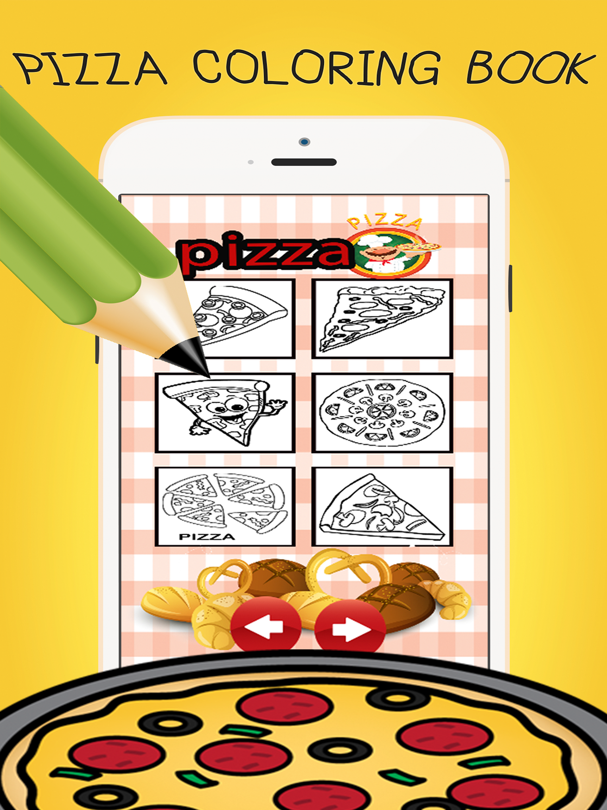 Color ME: Pizza Maker Fun Coloring Book Pages Kids screenshot 8