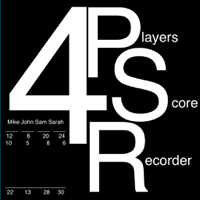 4 Players Score Recorder  تسجيل النقاط ل ٤ لاعبين