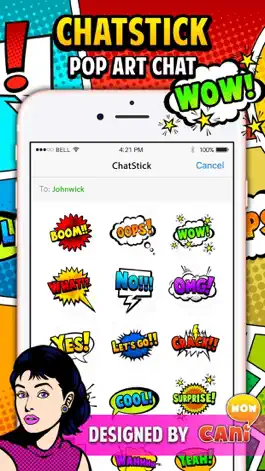 Game screenshot Pop Art Chat Stickers for iMessage mod apk