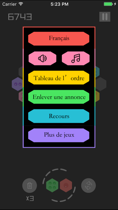 Screenshot #2 pour Hexa six match Merge