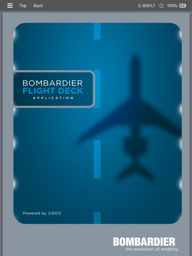 Bombardier Flight Deck