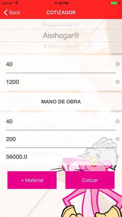 Cotizador de Owens Corning screenshot-3