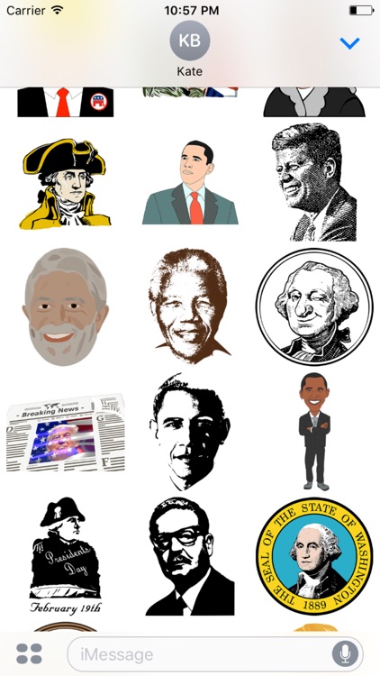 Happy President's Day 2017 Stickers & Emojis