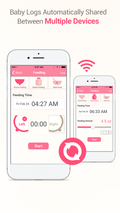 MammaBaby - Breast feeding App & Baby Log Tracker screenshot 2